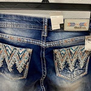 Grace in LA easy fit bootcut jeans.